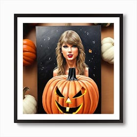 Taylor Swift Pumpkin 9 Art Print