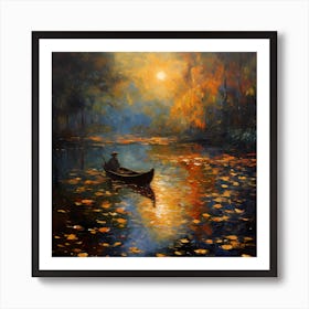 Garden Breeze along the River Art Print