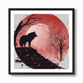 Howling Wolf 1 Art Print