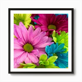 Colorful Bouquet Of Flowers Art Print