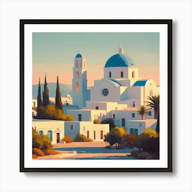 Greece Painting Art Print