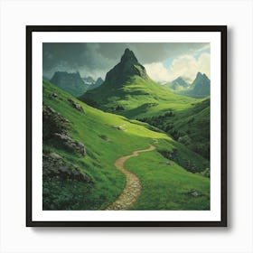 Path To The Mountains Art Art Print