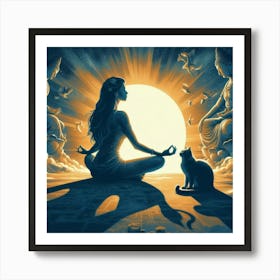 Zen Buddha Art Print