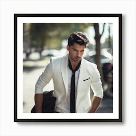 Man In White Suit Art Print