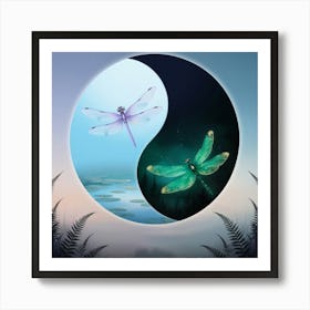 Dragonflies 1 Art Print