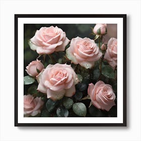 Pink Roses 4 Art Print