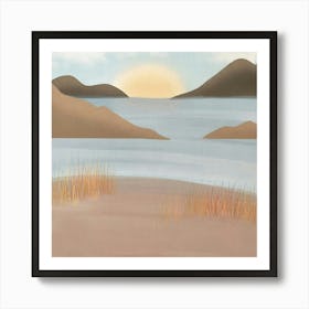 Sunset At The Lake Art Print