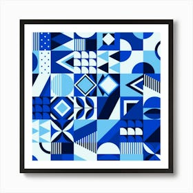 Abstract Geometric Pattern Art Print