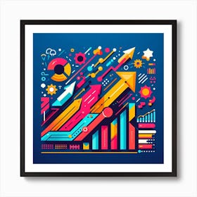 Abstract Business Concept Art Print