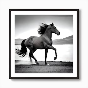 Horse Galloping Art Print