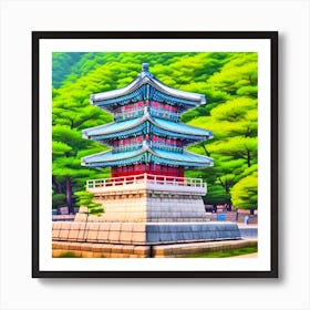 Korean Pagoda 1 Art Print