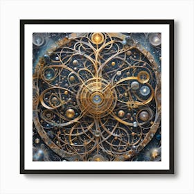 Genius, Madness, Time And Space 38 Art Print