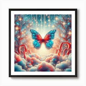 Butterfly In The Clouds 1 Art Print