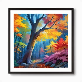 Autumn In The Woods Art Print