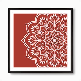 Boho Mandala Illustration Art Print