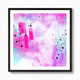 Abstract Explosion 2 Square Art Print