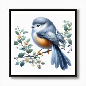 Bird On A Branch 2 Art Print