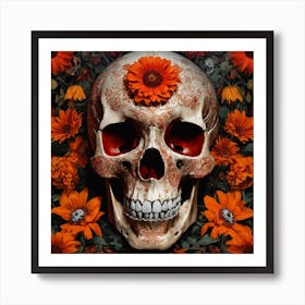 Day Of The Dead Skull Art Print