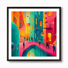 Futuristic City Art Print