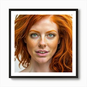 Female Ginger Hair Woman Redhead Unique Distinctive Fiery Vibrant Bright Bold Striking St (5) Art Print