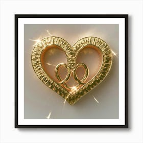 Heart Of Gold 1 Art Print