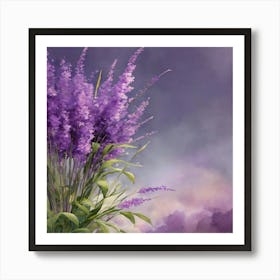 Lavender Flowers Art Print