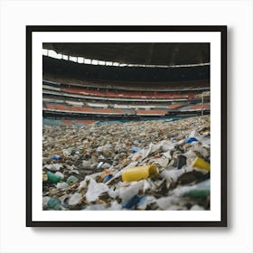 Stadium Full Of Trash 1 Art Print