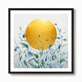 Sun In The Grass 4 Art Print