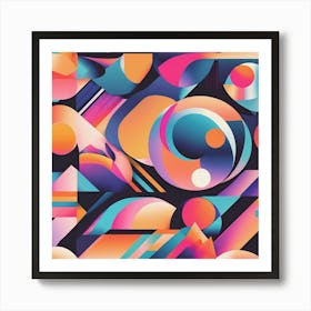 Abstract Geometric Pattern 22 Art Print