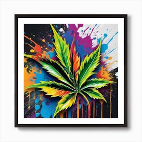 Marijuana Leaf 16 Art Print