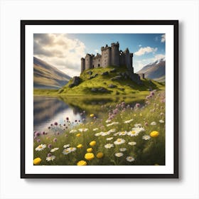 A Scottish castle Art Print