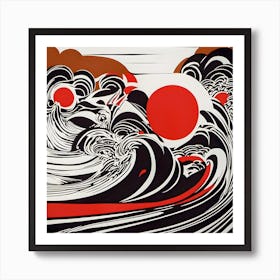'Waves' Art Print