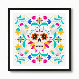 Day Of The Dead Skull 1 Art Print