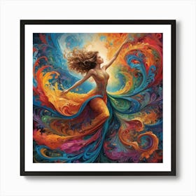 Flame Dancer Art Print