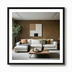 Modern Living Room 50 Art Print