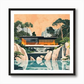 House By The Water Art Print