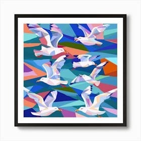 Seagulls 3 Art Print