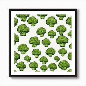 Broccoflower As A Logo Art Print
