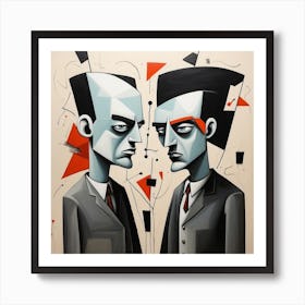 Couple man Pop Surrealism Art Print