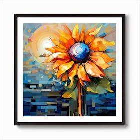 Sunflower Painting Art Print