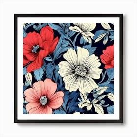 Floral Pattern 7 Art Print