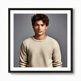 Mock Up Jumper Blank Plain Sweater Pullover Knit Cotton Wool Fleece Soft Comfy Cozy M (29) Art Print