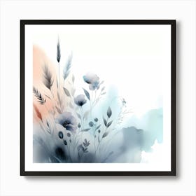 Watercolor Flowers 5 Art Print