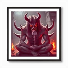 Demon 5 Art Print