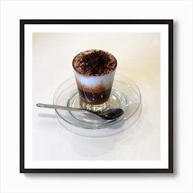 Espresso Cappuccino Coffee Italian Cum Square Kitchen Drink Art Italy Italia Italian photo photography art travel Art Print