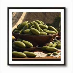 Green Beans In A Bowl 1 Art Print