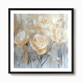 Yellow Roses Art Print