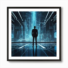 Futuristic Cityscape 19 Art Print