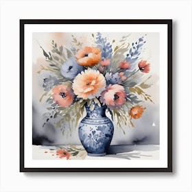 Flowers In a Vase Art Print