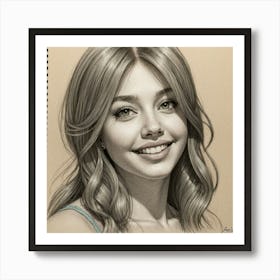 Portrait Of A Young Girl 4 Art Print
